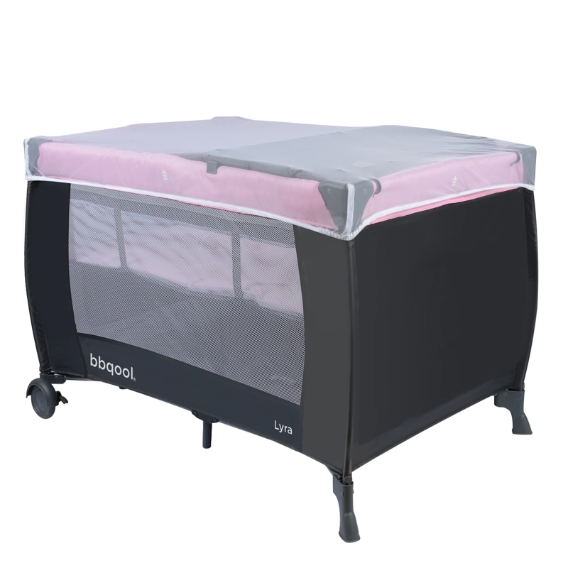 CUNA PLAYARD LYRA ROSADO + COLCHON DE ESPUMA - 3