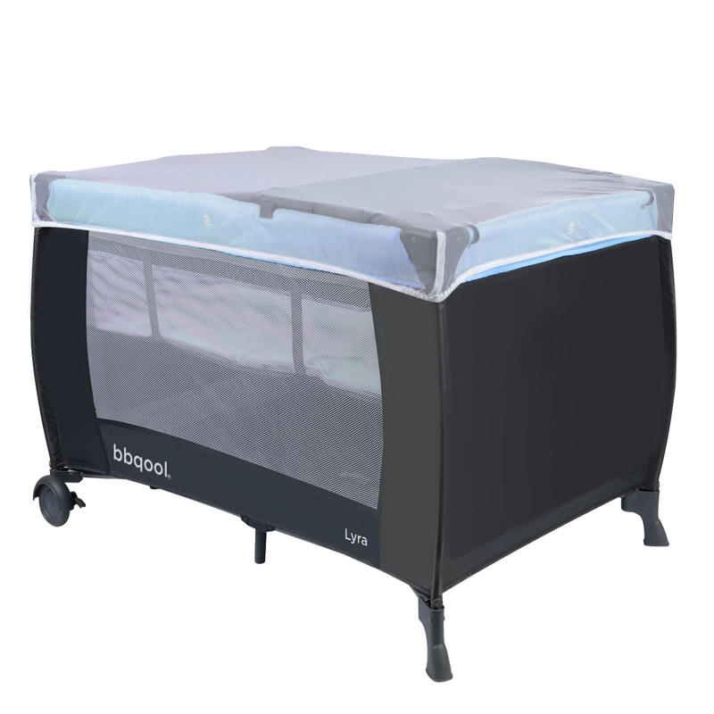 CUNA PLAYARD LYRA AZUL + COLCHON DE ESPUMA - 3