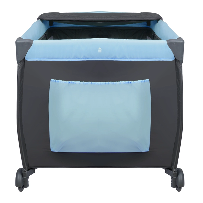 CUNA PLAYARD LYRA AZUL + COLCHON DE ESPUMA - 5