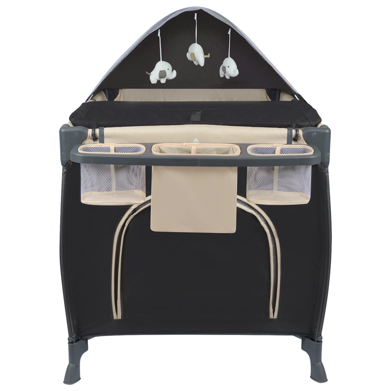 CUNA PLAYARD SAGITTA BEIGE + COLCHON DE ESPUMA - 5