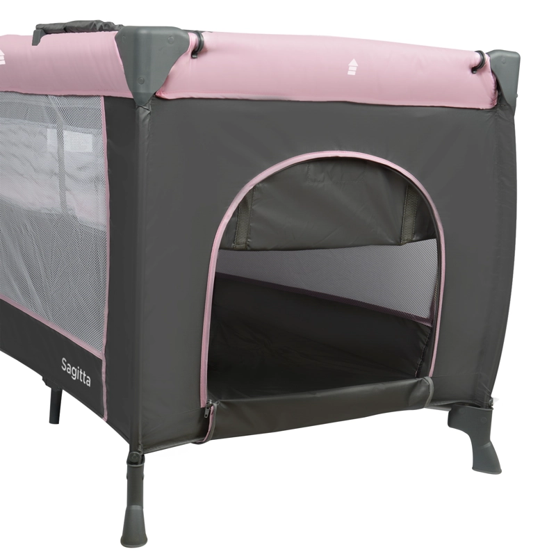CUNA PLAYARD SAGITTA ROSADO + COLCHON DE ESPUMA - 7