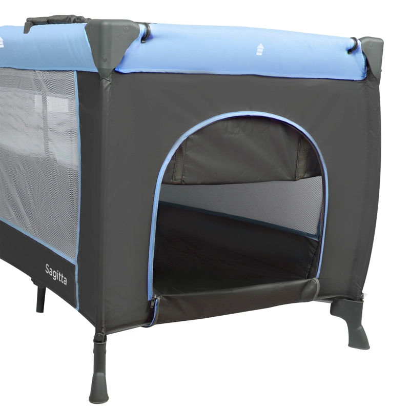 CUNA PLAYARD SAGITTA AZUL + COLCHON DE ESPUMA - 7