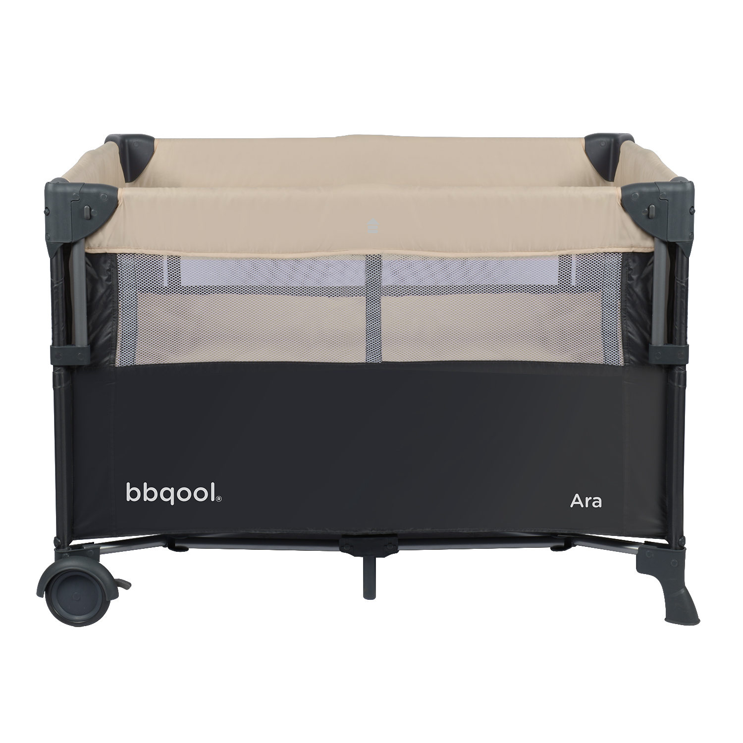 CUNA PLAYARD COLECHO ARA BEIGE + COLCHON DE ESPUMA - 5