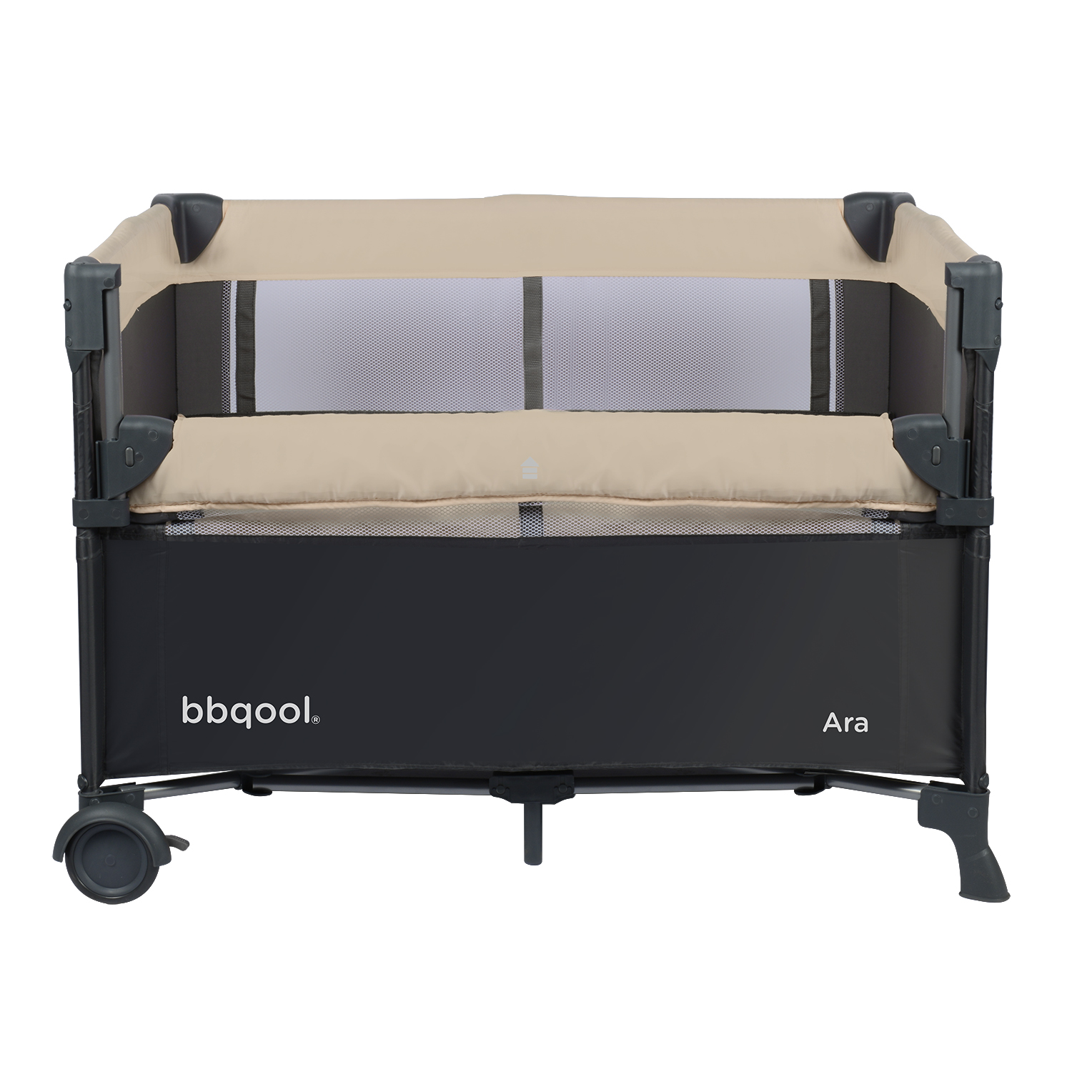 CUNA PLAYARD COLECHO ARA BEIGE + COLCHON DE ESPUMA - 6