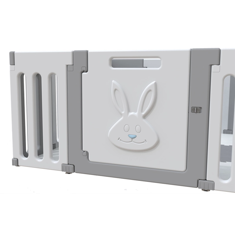 CORRAL DIDACTICO DE JUEGOS BUNNY GRIS + ALFOMBRA - 4