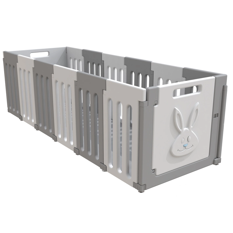 CORRAL DIDACTICO DE JUEGOS BUNNY GRIS + ALFOMBRA - 5
