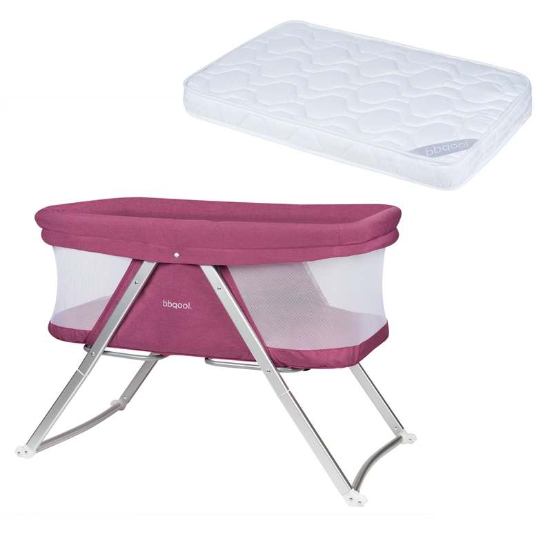 CUNA MOISE S PORTATIL DREAMS ROSADO + COLCHON - 1