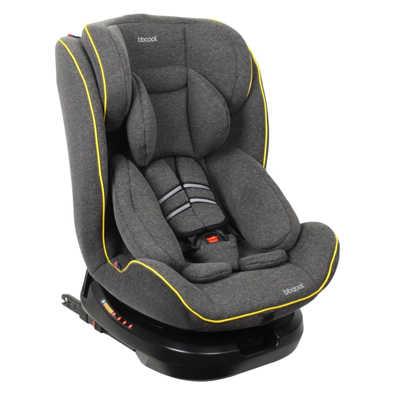 SILLA DE AUTO CONVERTIBLE APOLO ISOFIX LX 360° GRIS + ESPEJO + HEBILLA - 2