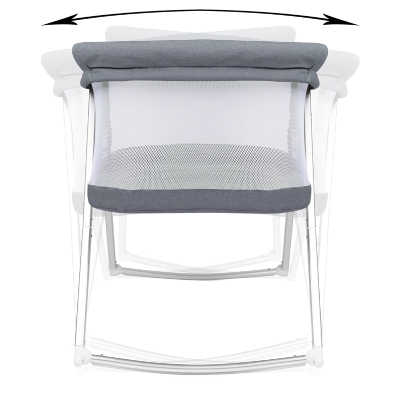 CUNA MOISE S PORTATIL DREAMS GRIS + COLCHON - 4