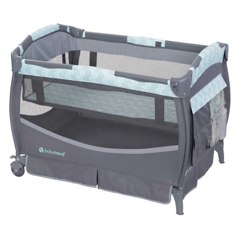 CUNA CORRAL DELUXE II HEXAGON GEO CON MUSICA Y MUDADOR - 2