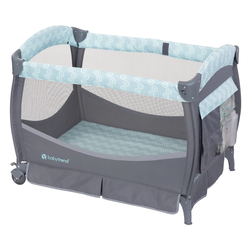 CUNA CORRAL DELUXE II HEXAGON GEO CON MUSICA Y MUDADOR - 3