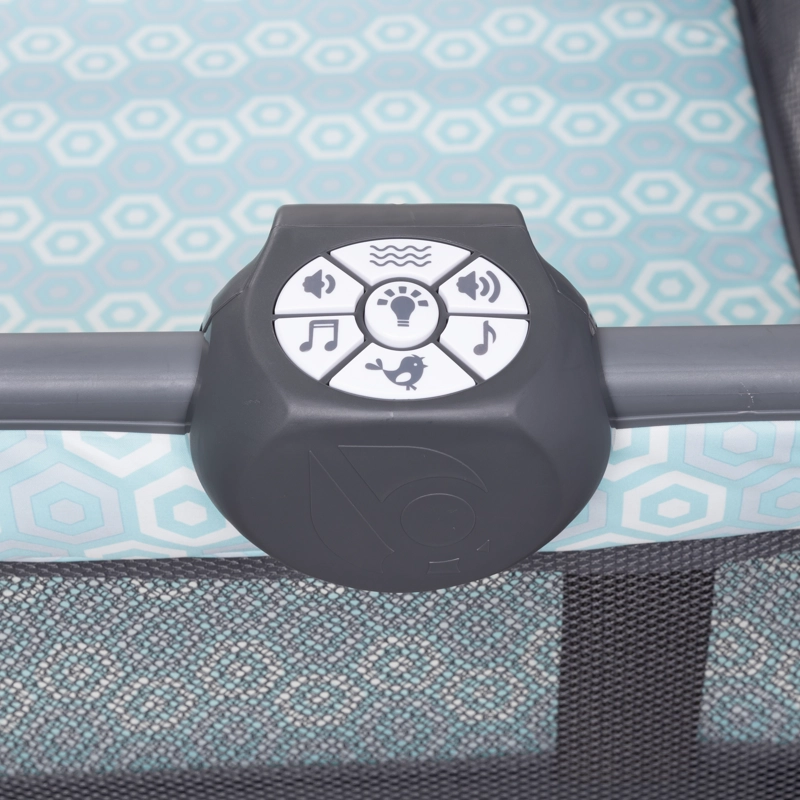 CUNA CORRAL DELUXE II HEXAGON GEO CON MUSICA Y MUDADOR - 8