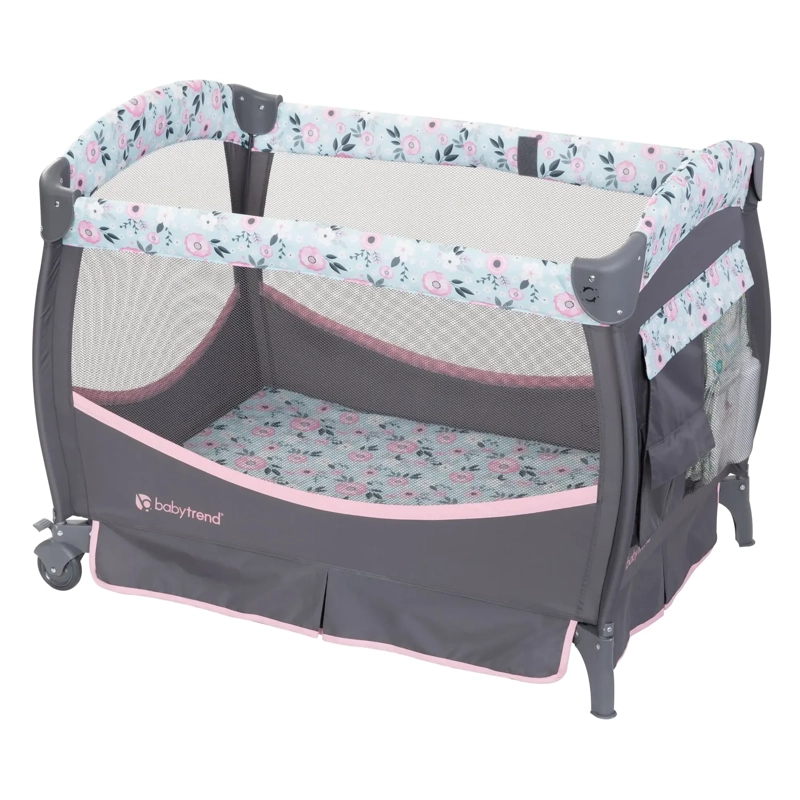 CUNA CORRAL DELUXE II PRIMROSE CON MUSICA Y MUDADOR - 3