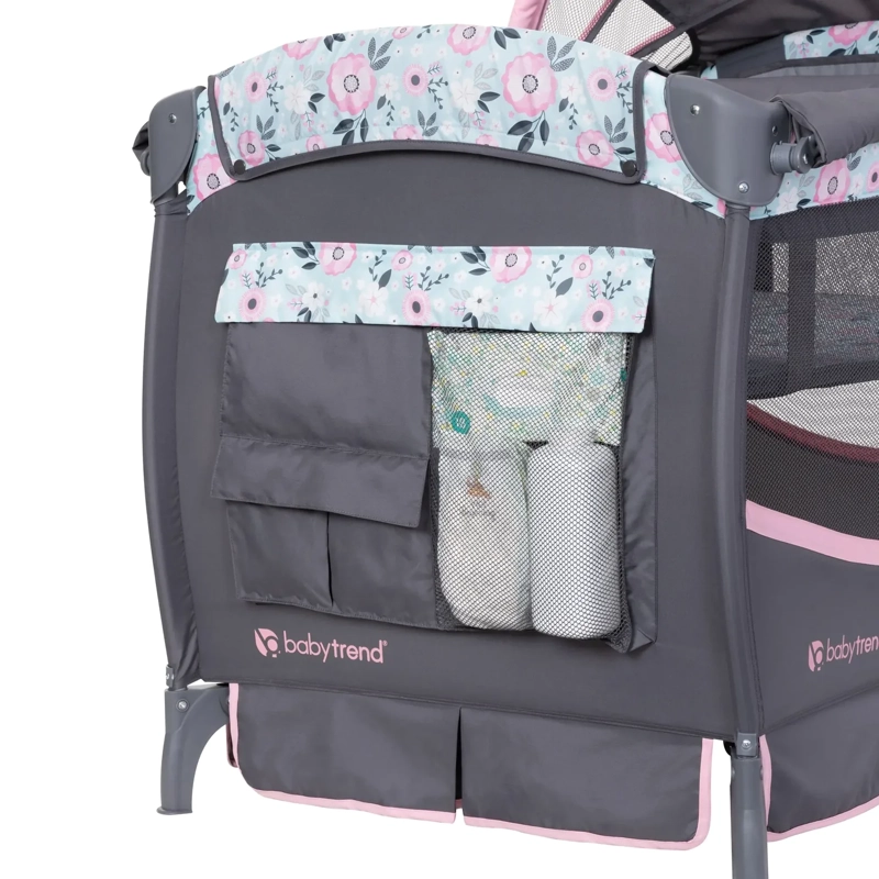 CUNA CORRAL DELUXE II PRIMROSE CON MUSICA Y MUDADOR - 6