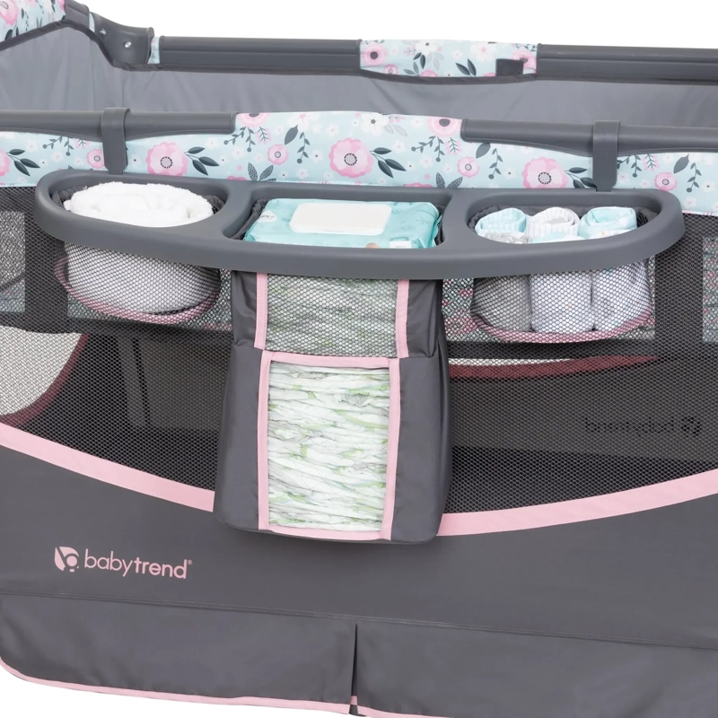 CUNA CORRAL DELUXE II PRIMROSE CON MUSICA Y MUDADOR - 7