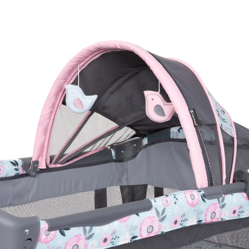 CUNA CORRAL DELUXE II PRIMROSE CON MUSICA Y MUDADOR - 9