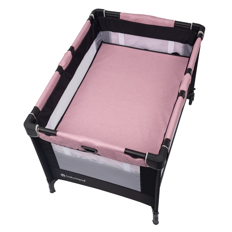 CUNA CORRAL NURSERY DEN CON MOISE S PORTATIL Y MUDADOR ROSADO - 5
