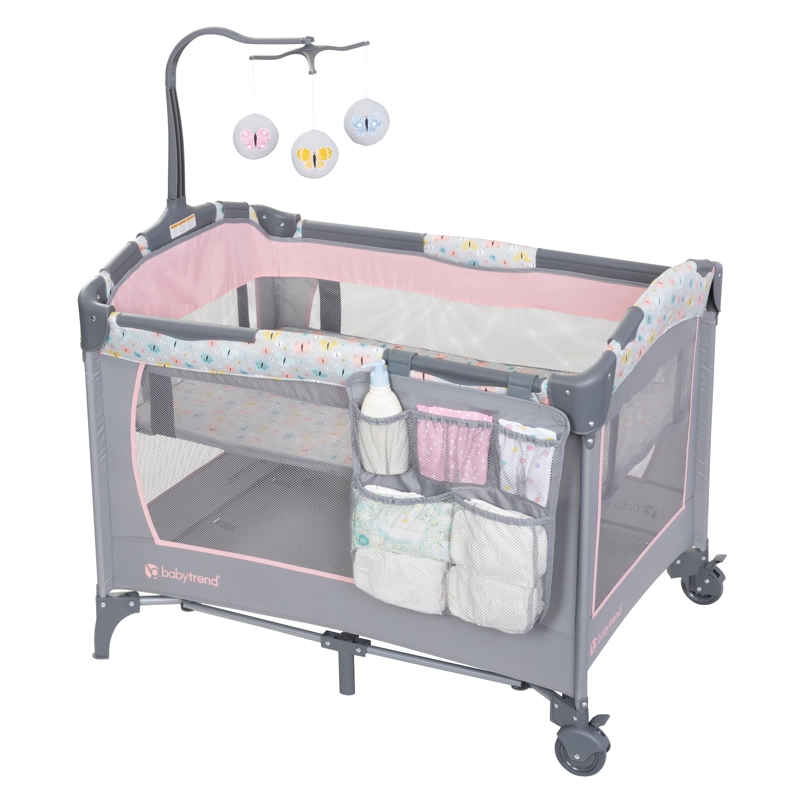 CUNA CORRAL EZ REST BUTTERFLY RAIN - 1