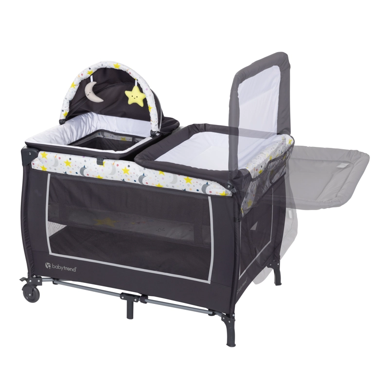 CUNA CORRAL LIL' SNOOZE DELUXE II MOON CON MOISE S Y MUDADOR - 3