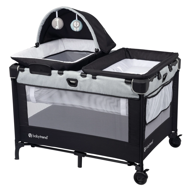 CUNA CORRAL NURSERY DEN CON MOISE S PORTATIL Y MUDADOR AZUL - 1