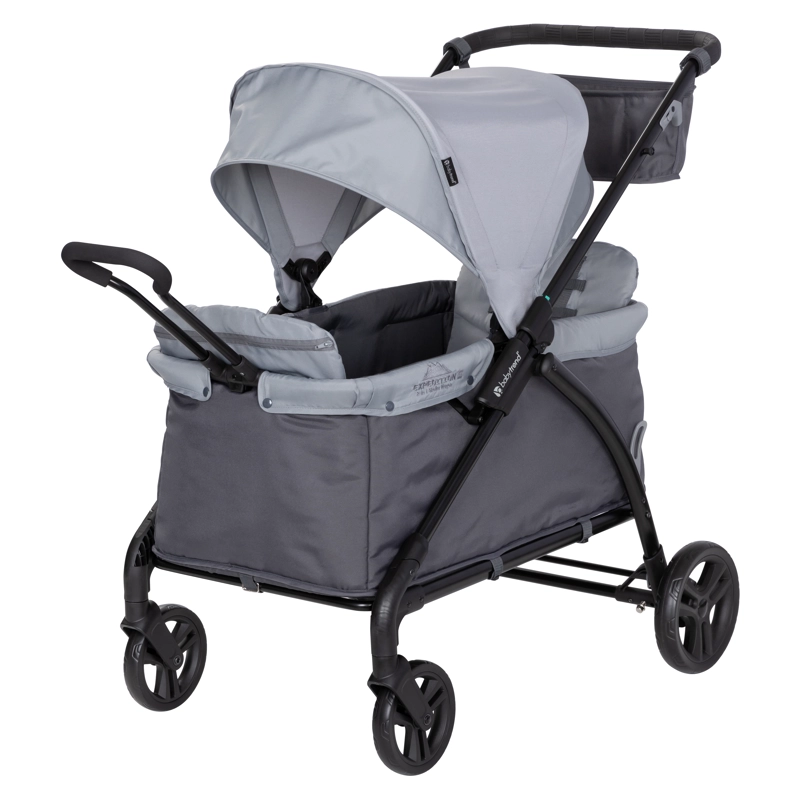 COCHE CARRO DOBLE WAGON EXPEDITION LTE 2 EN 1 GRIS - 1