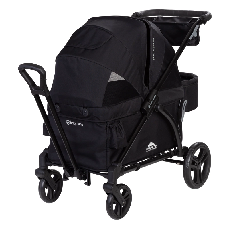 COCHE CARRO DOBLE WAGON EXPEDITION 2 EN 1 PLUS NEGRO - 1