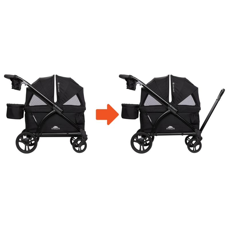 COCHE CARRO DOBLE WAGON EXPEDITION 2 EN 1 PLUS NEGRO - 3
