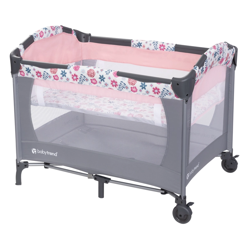 CUNA CORRAL EZ REST FLORA PINK - 2