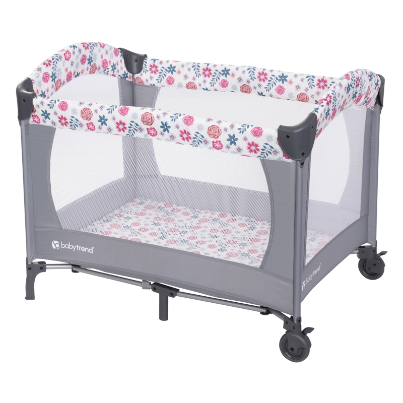 CUNA CORRAL EZ REST FLORA PINK - 3