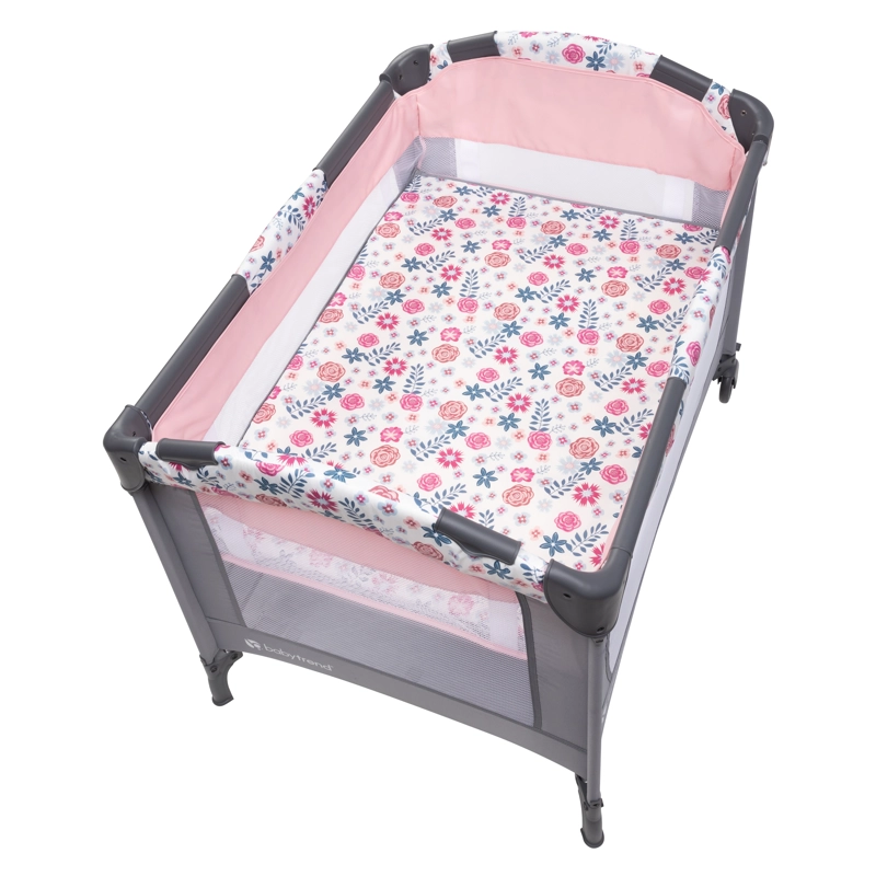CUNA CORRAL EZ REST FLORA PINK - 4