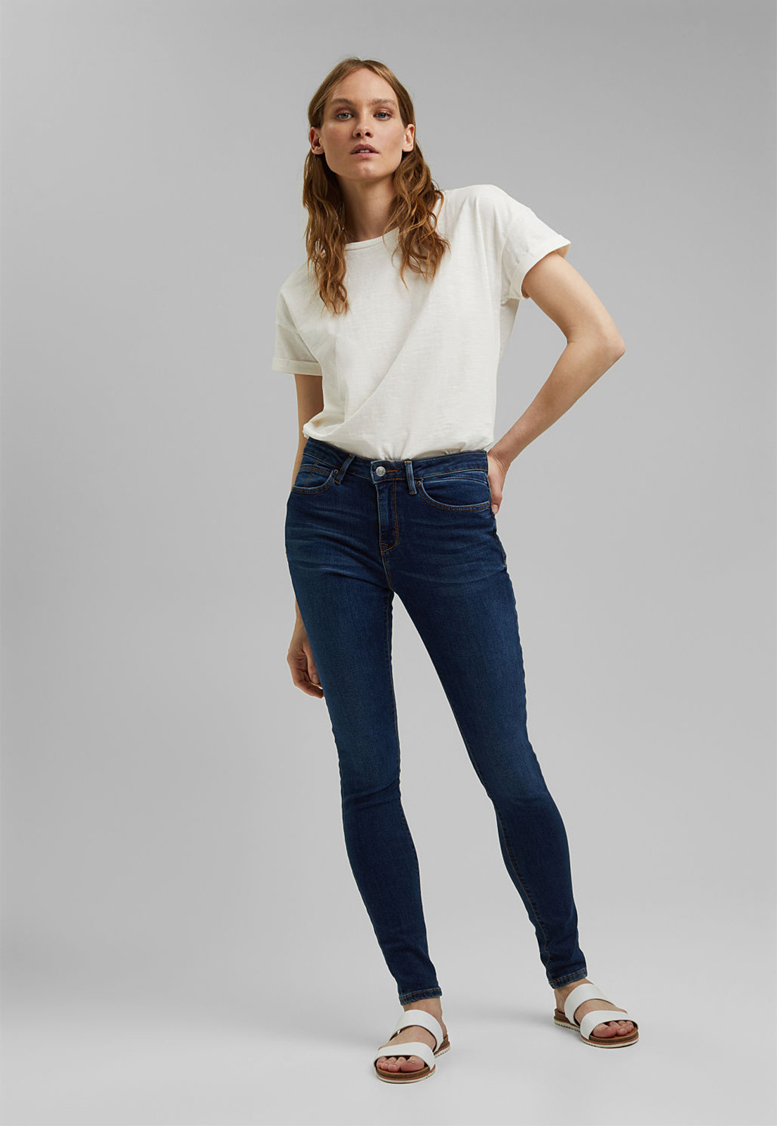 HUGO - Super-skinny-fit jeggings in black super-stretch denim
