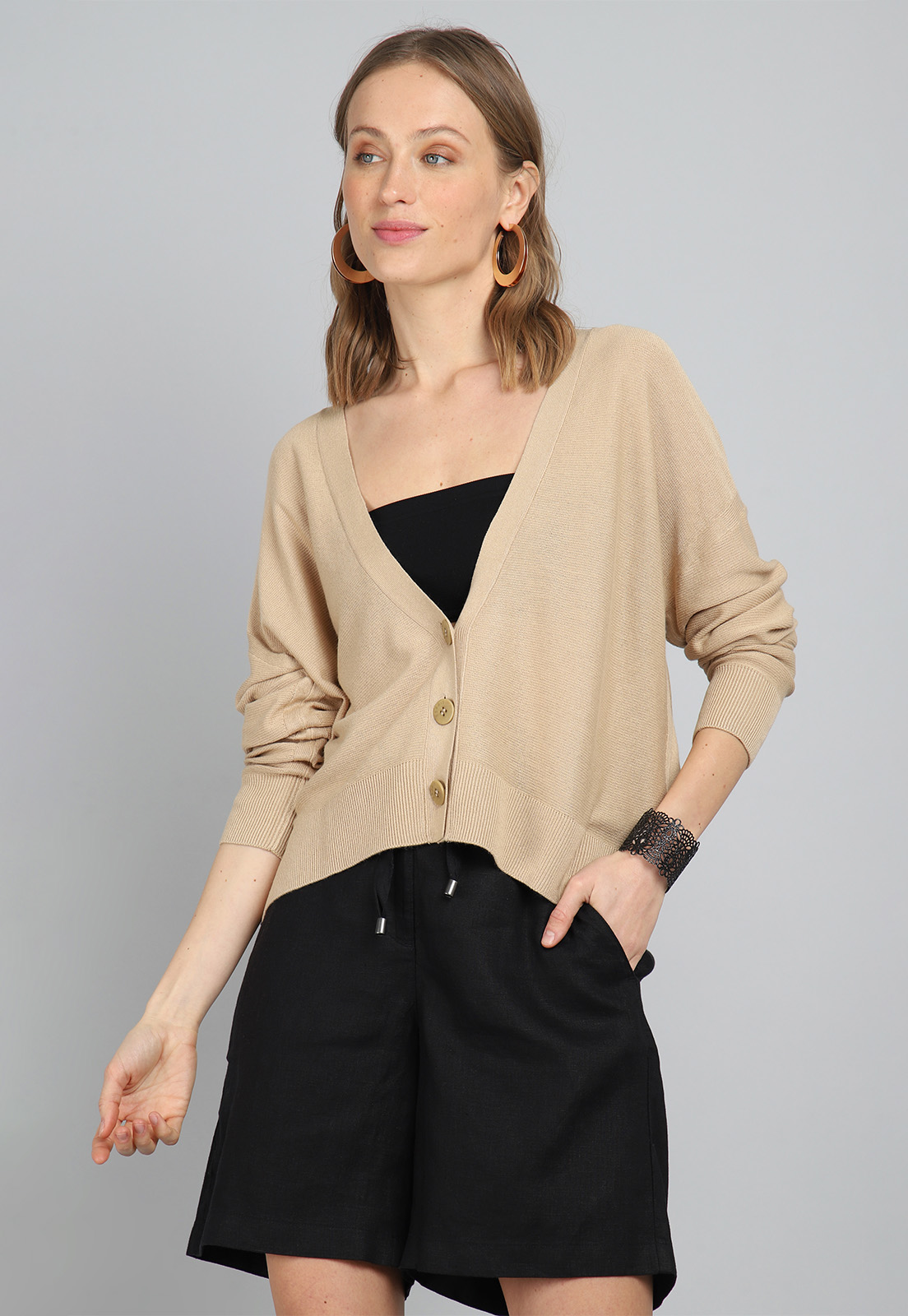 Esprit OPEN CARDIGAN - Chaqueta De Punto - Black/negro