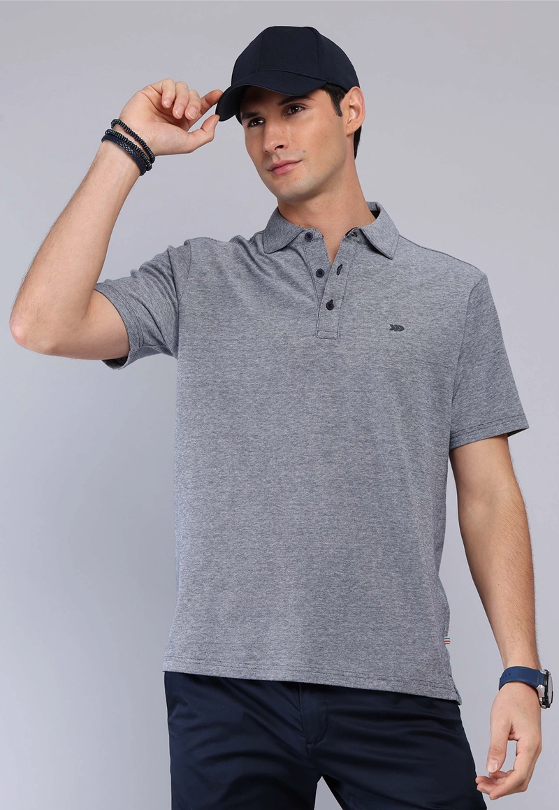 POLERA MELANGE MANGA CORTA ARROW - 1