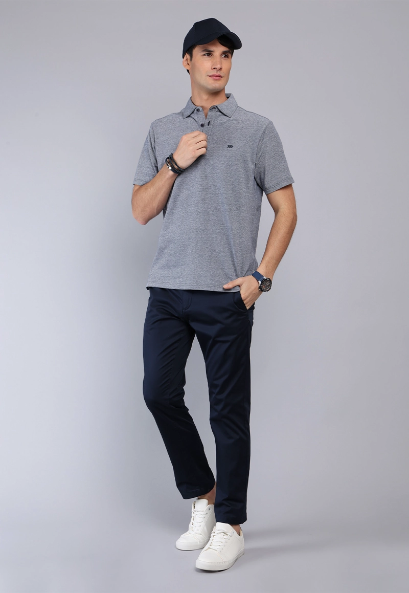 POLERA MELANGE MANGA CORTA ARROW - 4