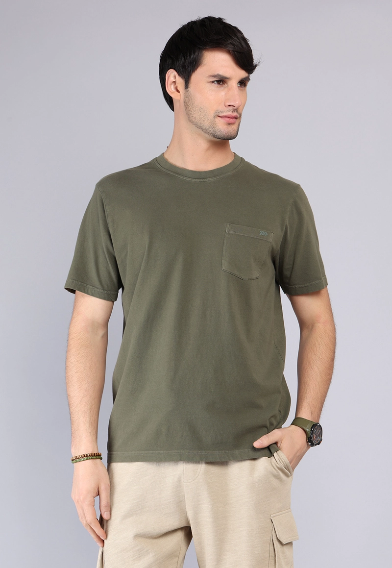 POLERA CUELLO REDONDO STONE WASH ARROW - 1