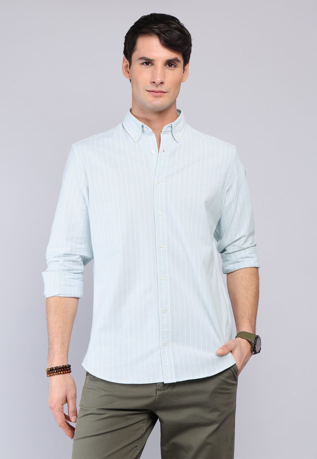CAMISA OXFORD SPANDEX ARROW - 1