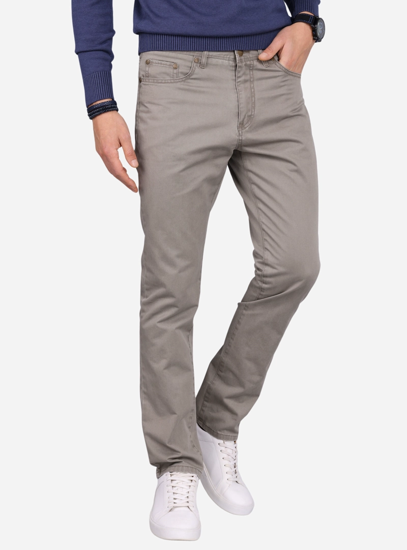 PANTALON HOMBRE ARROW 5 POCKET BASICO REGULAR FIT VERDE - 1