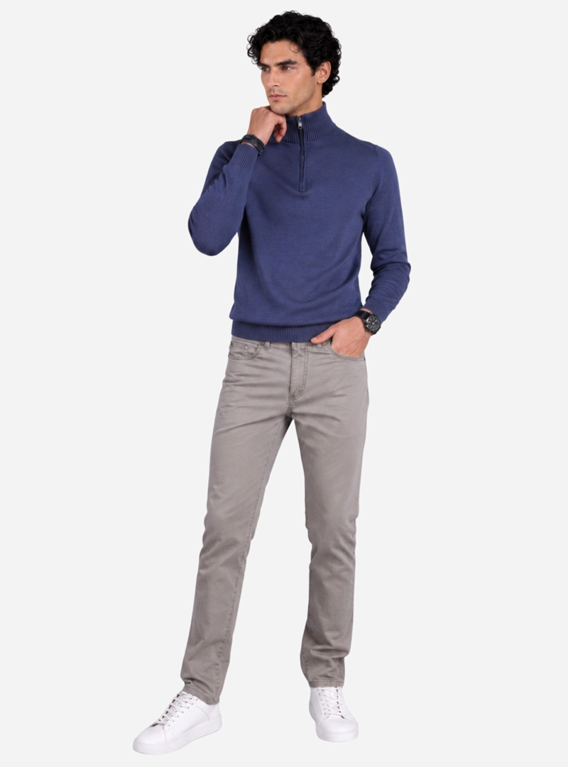 PANTALON HOMBRE ARROW 5 POCKET BASICO REGULAR FIT VERDE - 4