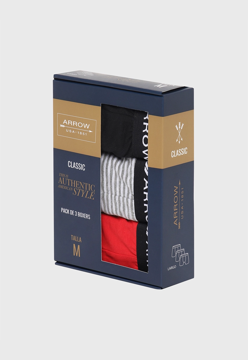 BOXER 3 UNIDADES DESIGN ARROW - 5