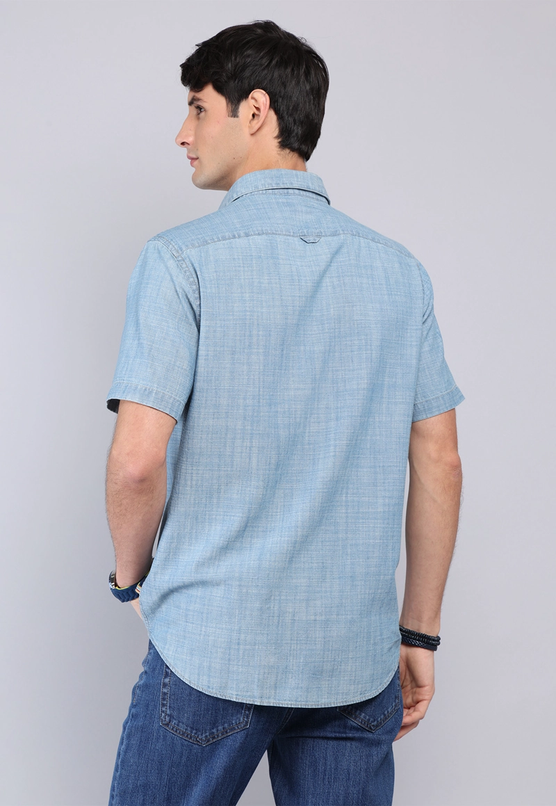 CAMISA DENIM MANGA CORTA ARROW - 2