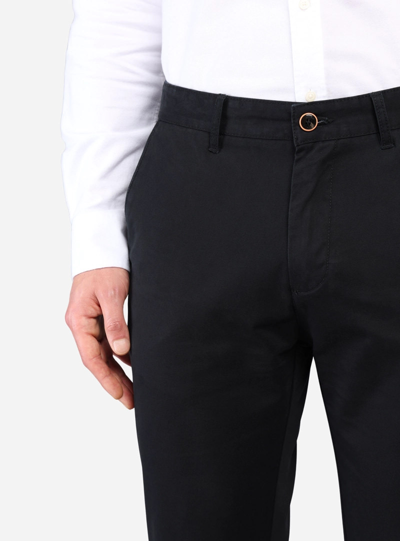 PANTALON CHINO HOMBRE ARROW BASICO REGULAR FIT NEGRO - 3