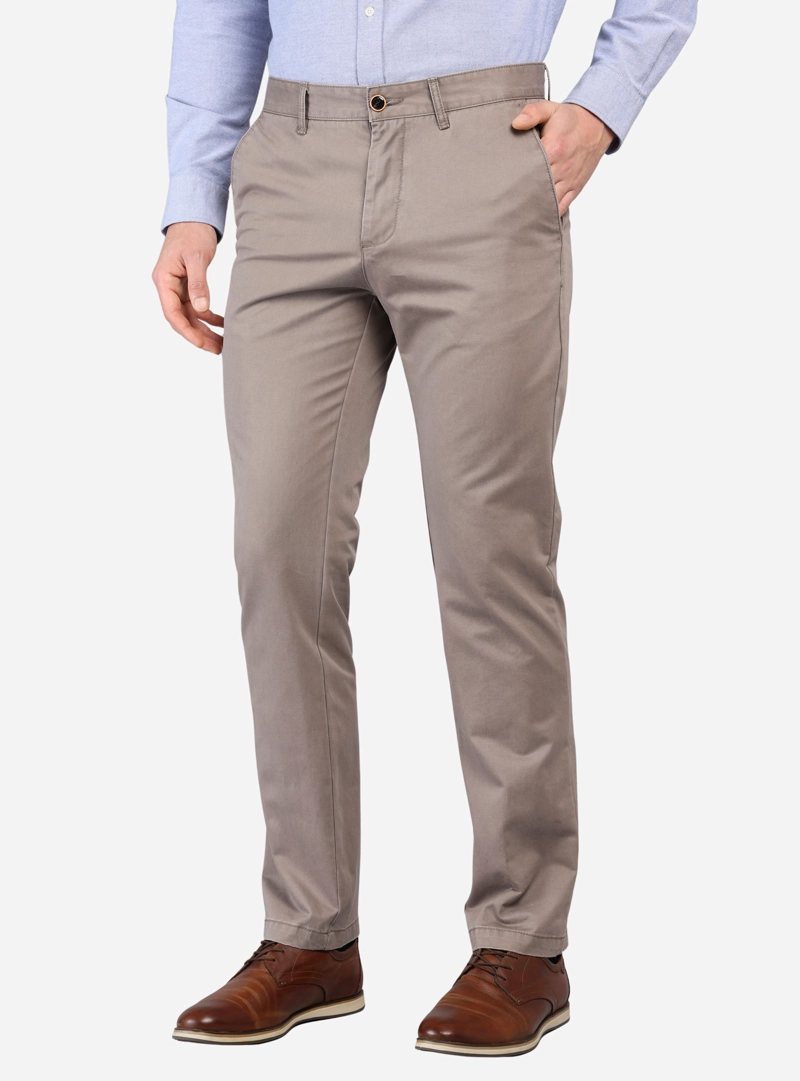 PANTALON CHINO HOMBRE ARROW BASICO REGULAR FIT MARRON - 1