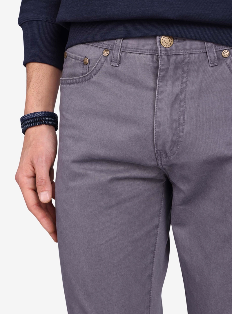 PANTALON HOMBRE ARROW 5 POCKET BASICO REGULAR FIT GRAFITO - 3