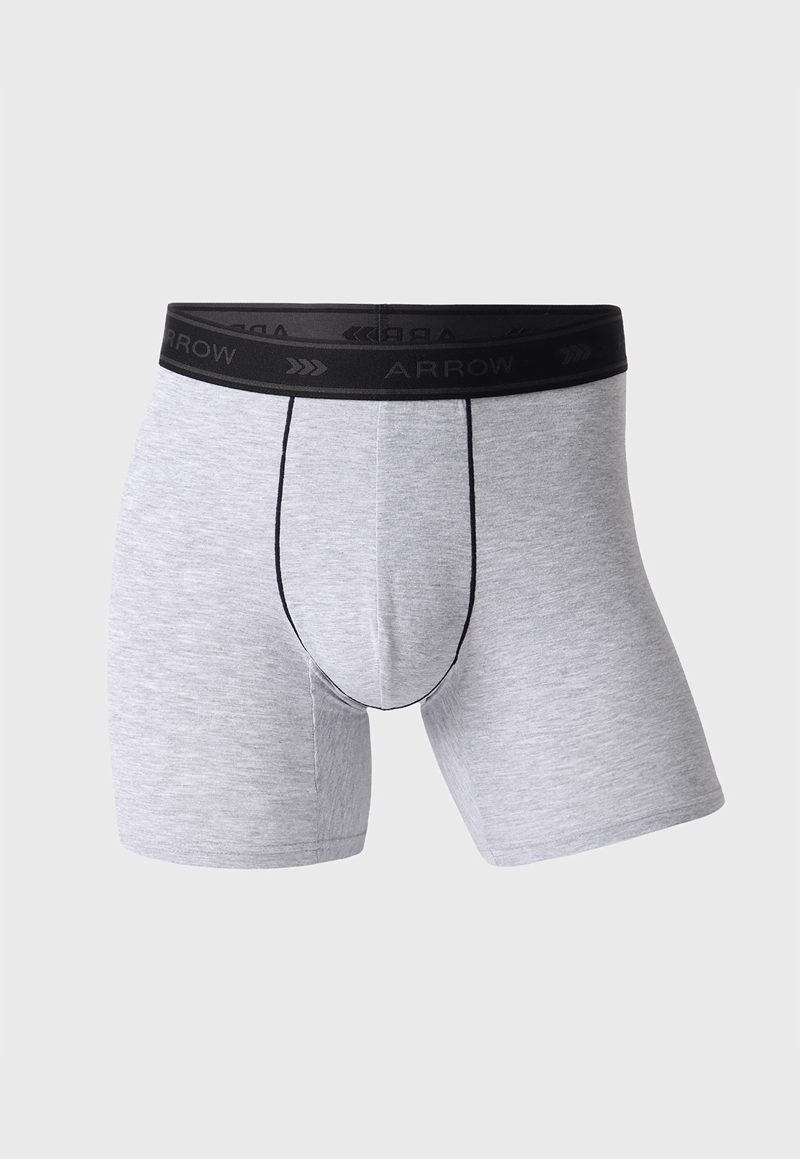 BOXER HOMBRE ARROW PACK X5 DISEÑO MELANGE ALGODON - 2