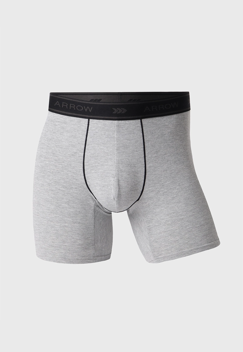 BOXER HOMBRE ARROW PACK X5 DISEÑO MELANGE ALGODON - 3