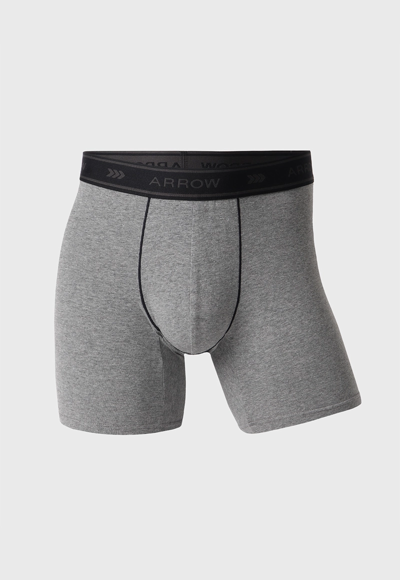 BOXER HOMBRE ARROW PACK X5 DISEÑO MELANGE ALGODON - 4