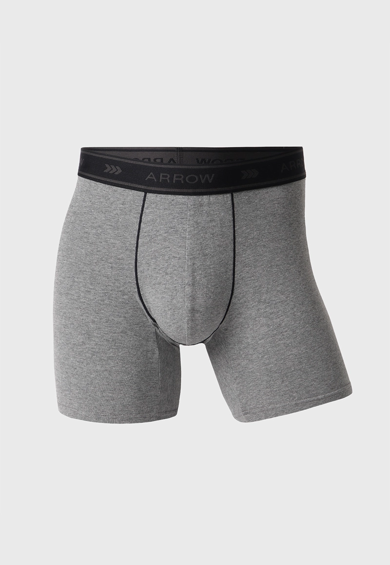 BOXER HOMBRE ARROW PACK X5 DISEÑO MELANGE ALGODON - 4