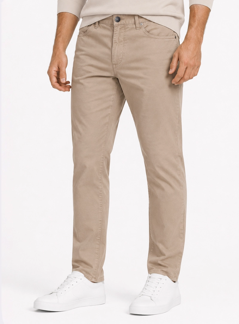 PANTALON HOMBRE ARROW 5 POCKET REGULAR FIT KHAKI - 1
