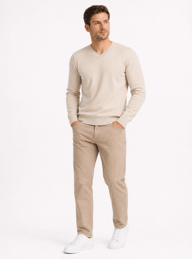 PANTALON HOMBRE ARROW 5 POCKET REGULAR FIT KHAKI - 4