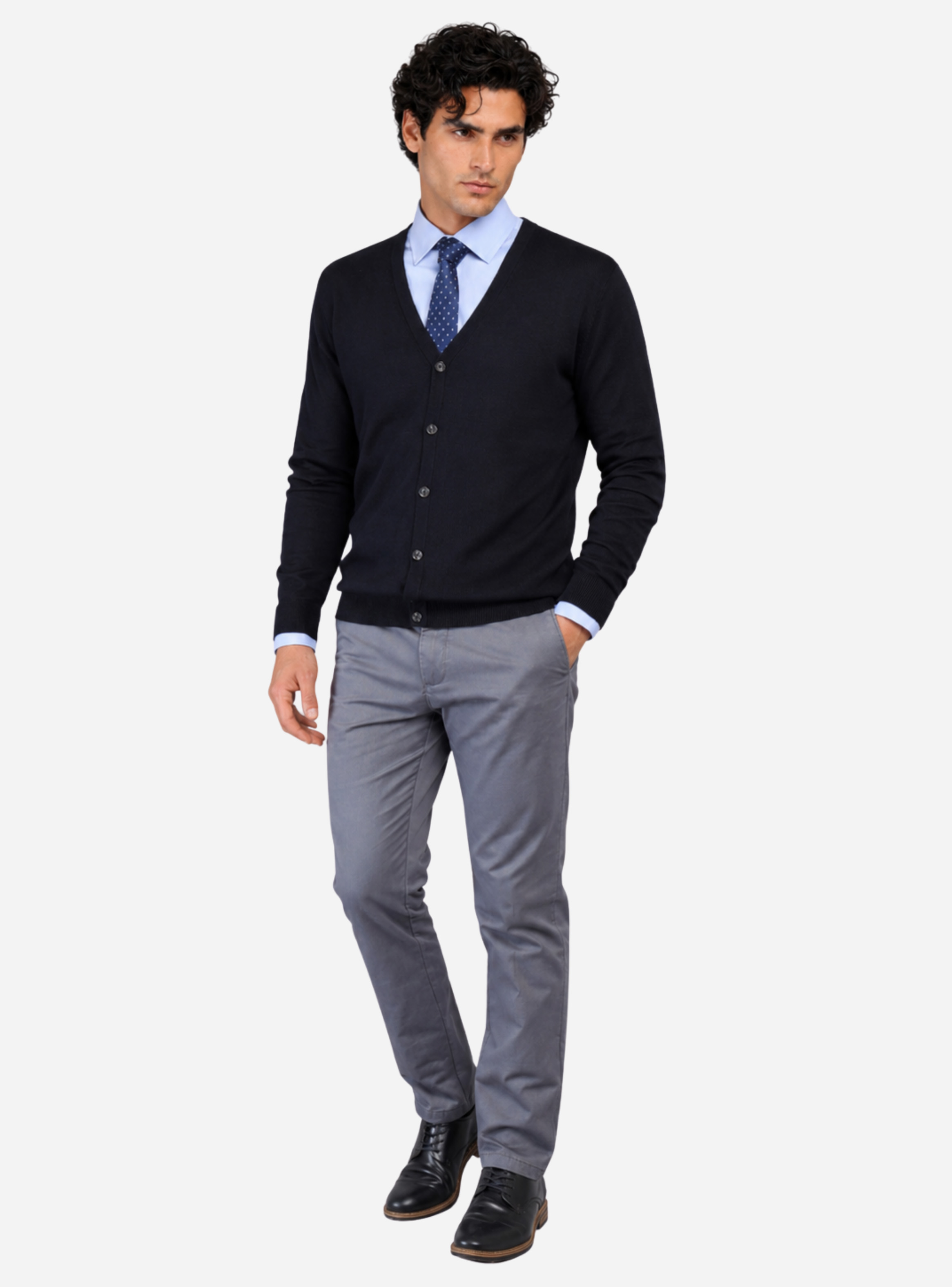 PANTALON CHINO ARROW BASICO REGULAR FIT GRIS - 4